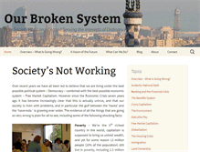 Tablet Screenshot of ourbrokensystem.com